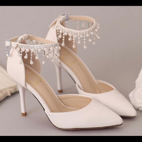 COPY - NWT Pointed Toe Pumps Shoes with Pearl 3.54”, MULTI SIZES AVAILABLE! Nev… - Picture 3 of 15